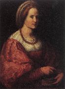 Andrea del Sarto Portrait of a Woman with a Basket of Spindles china oil painting artist
